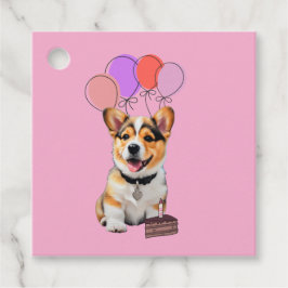 Etiquetas Para Lembrancinhas 'Tenha um Dia Pup-tástico!' Rosa Divertido Anivers