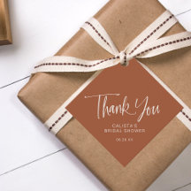 Terracotta Calliographic Obrigado