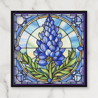 Etiquetas Para Lembrancinhas Texas Bluebonnet StainGlass