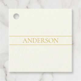 Etiquetas Para Lembrancinhas Texto Simples Elegante Personalizável | Dourado Br