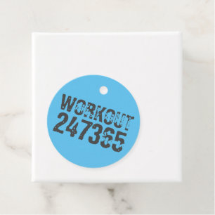 Etiquetas Para Lembrancinhas Texto vestido e arranhado Workout 247365 azul
