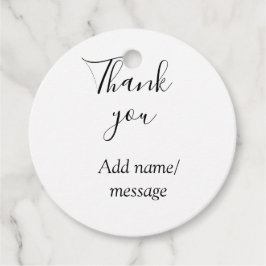 Etiquetas Para Lembrancinhas Thank you add name message simple stylish calligra
