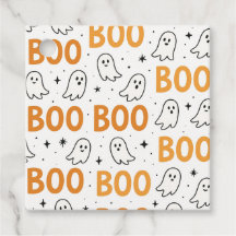 Tipografia BOO Branca Divertida Fantasmas Hallowee