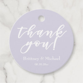 Etiquetas Para Lembrancinhas Tipografia de Rascunho Elegante | Obrigado Lavanda