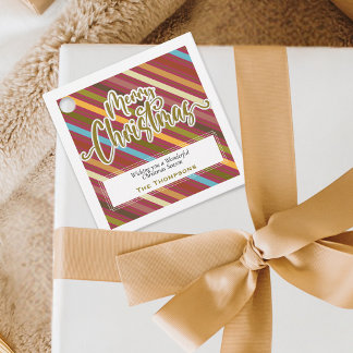 Etiquetas Para Lembrancinhas Tipografia Dourada Elegante Natal Personalizado