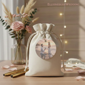 Etiquetas Para Lembrancinhas Tipografia Minimalista Foto Casamento Redondo