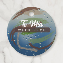 Etiquetas Para Lembrancinhas Tom Verde, Marrom e Bege Tom Terra Rustica Pincela