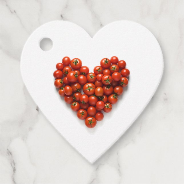 Etiquetas Para Lembrancinhas Tomato Heart (Frente)