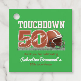 Etiquetas Para Lembrancinhas Touchdown 50 Engraçado Futebol 50º aniversário