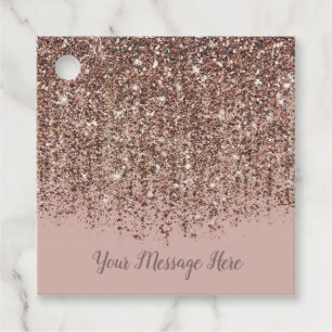 Etiquetas Para Lembrancinhas Toupe Bege Rosa Bronze Dourado Brilho Glamour