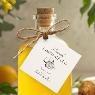 Etiquetas Para Lembrancinhas Trendy Homemade Lemon Limoncello Garrafa de Graças
