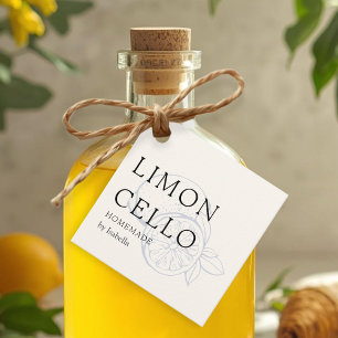 Etiquetas Para Lembrancinhas Trendy Homemade Lemon Limoncello Garrafa de Graças