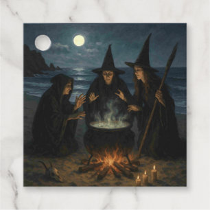 Etiquetas Para Lembrancinhas Três Bruxas Criam Cauldron Full Moon Beach