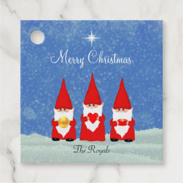 Etiquetas Para Lembrancinhas Três Gnomo de Natal