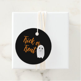 Etiquetas Para Lembrancinhas Trick or Treat Fantasma Halloween