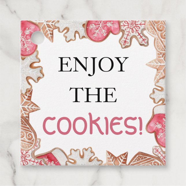Etiquetas Para Lembrancinhas Troca de cookies (Frente)