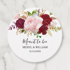 Etiquetas Para Lembrancinhas Tropical Vermelha e Romântica Significa Casamento