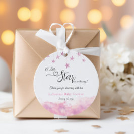 Etiquetas Para Lembrancinhas Twinkle Twinkle Little Star Pink Girl Baby Shower