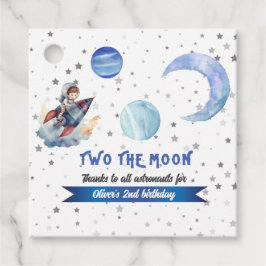 Etiquetas Para Lembrancinhas Two The Moon Rocket Space Blue Boy 2nd Birthday 
