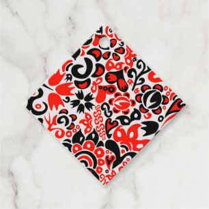 Etiquetas Para Lembrancinhas Ukrainian ethnic folk art floral pattern absrtact 
