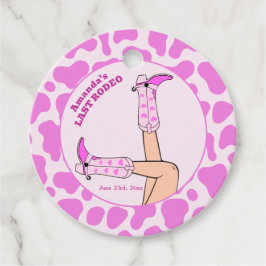 Etiquetas Para Lembrancinhas Último Rodeio Cowgirl Rosa Festa de Chá de Panela