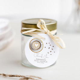 Etiquetas Para Lembrancinhas Um Bebê Está Fazendo Chá de fraldas De Café