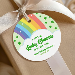 Etiquetas Para Lembrancinhas Um Chuveirinho de Bebê do Dia de São Patrício com 