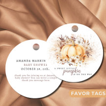 Um Doce Chá de fraldas Neutro de Abóbora