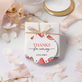 Etiquetas Para Lembrancinhas Um Em Uma Melão Melão, Melancia, Obrigado.