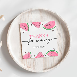 Etiquetas Para Lembrancinhas Um Em Uma Melão Melão, Melancia, Obrigado.