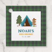 Um Feliz Camper Boys Primeiro Aniversário