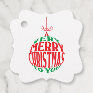 Etiquetas Para Lembrancinhas Um Feliz Natal para Você Ornamento