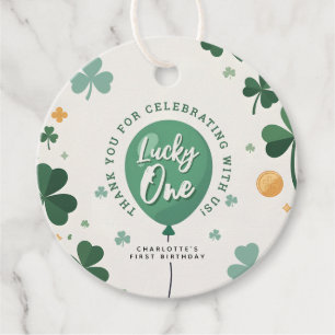 Etiquetas Para Lembrancinhas Um Lucky no 1º Aniversário Dia de São Patrício Tre