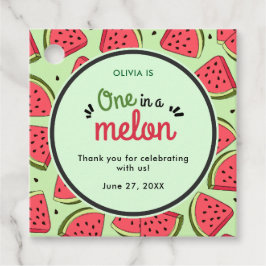 Etiquetas Para Lembrancinhas Um no primeiro aniversario Melon Summer Obrigado