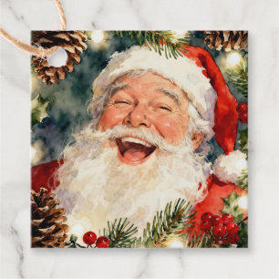 Etiquetas Para Lembrancinhas Um Papai Noel Antigo e Doce   Natal Vintage