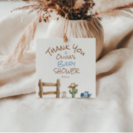 Etiquetas Para Lembrancinhas Um pequeno Chá de Cowboy Blue Brown West Boy