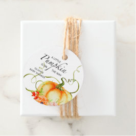 Etiquetas Para Lembrancinhas Um Pequeno Pumpkin está no caminho do Chá de frald