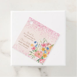 Etiquetas Para Lembrancinhas Um pouco de amor em um chá de fraldas de borboleta