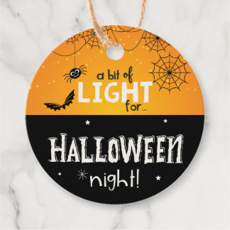 Etiquetas Para Lembrancinhas Um pouco de luz para a noite de Halloween - Etique
