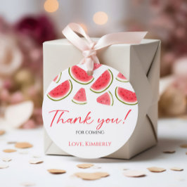 Etiquetas Para Lembrancinhas Uma Em Uma Marca De Aniversário De Melão, Melancia