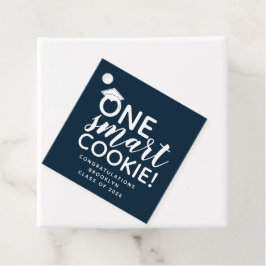 Etiquetas Para Lembrancinhas Uma Graduação Azul Smart Cookie