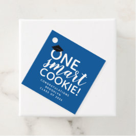 Etiquetas Para Lembrancinhas Uma Graduação Azul Smart Cookie
