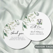 Uma pequena festa de Chá de fraldas de Elefante Se