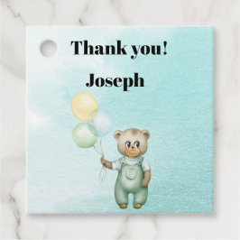 Etiquetas Para Lembrancinhas ursinho verde de peluda giro