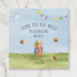 Etiquetas Para Lembrancinhas Urso de pelúcia, obrigado de aventura