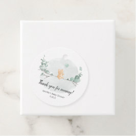 Etiquetas Para Lembrancinhas Urso e chá de fraldas de eucalipto