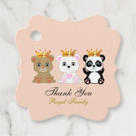 Etiquetas Para Lembrancinhas Ursos Reis Fofos Obrigado