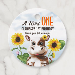 Etiquetas Para Lembrancinhas Vaca Girassol Primeiro Aniversário