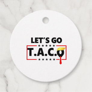 Etiquetas Para Lembrancinhas Vamos Vai Taco Trump 4 De Julho Amantes De Taco