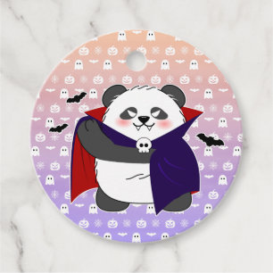 Etiquetas Para Lembrancinhas Vampiro do Bebê Cute do Halloween Panda Dracula